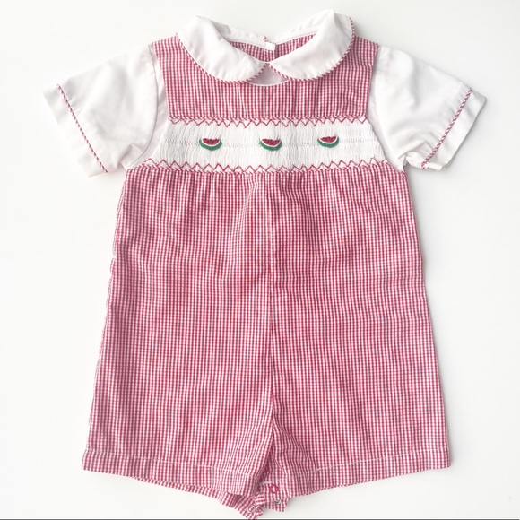 Petit Pomme Other - Petit Pomme Watermelon Jon Jon, 6 Months